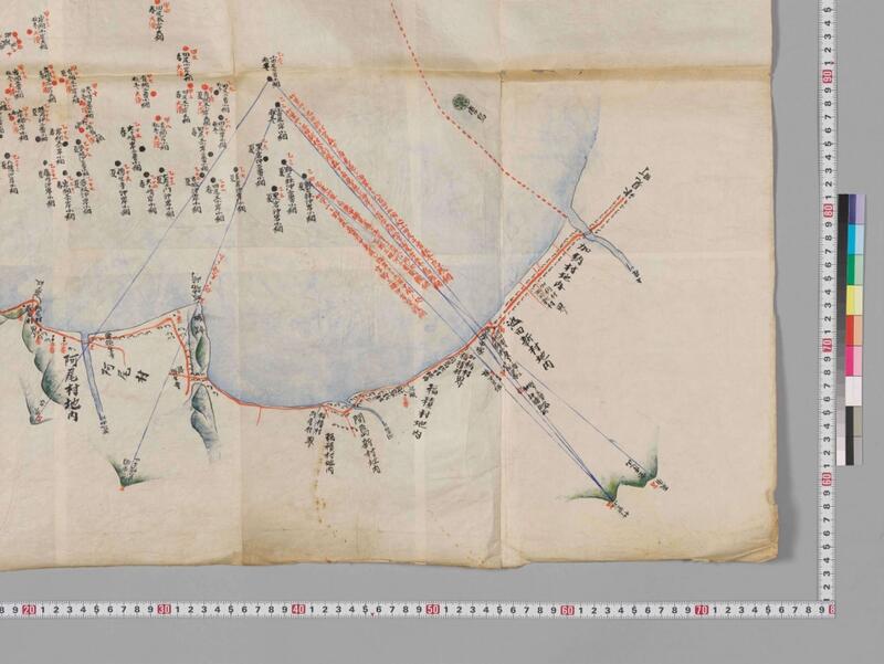 灘浦三季漁場図（品川図書館所蔵）